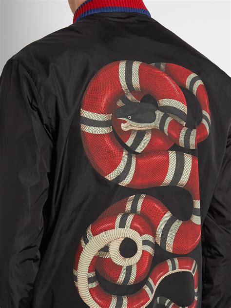 snake gucci windbreaker jacket|Gucci gg print jacket men's.